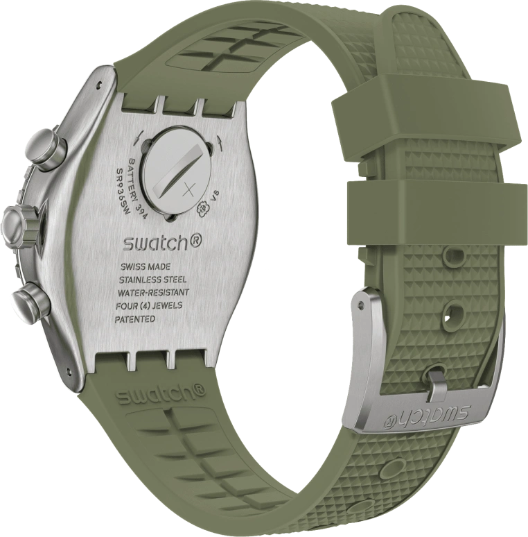 Swatch,IRONY 43mm,43mm,Stainless Steel,Green,YVS488