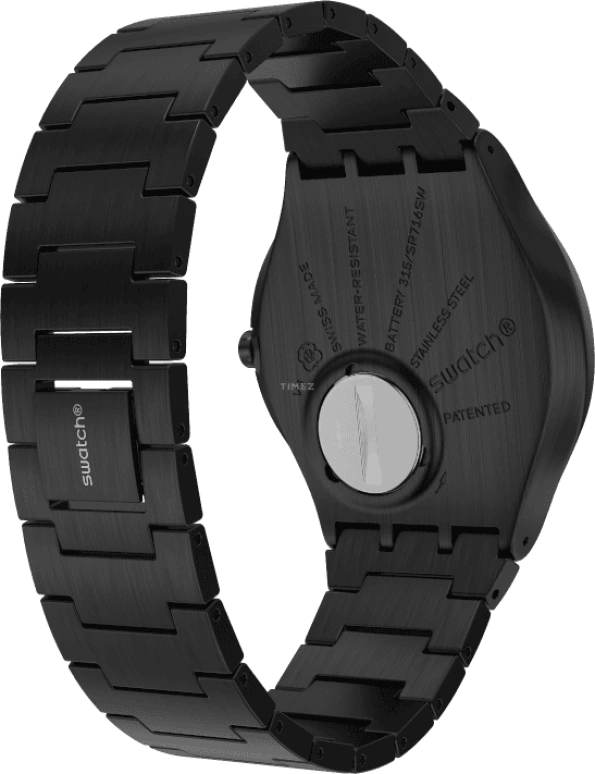 Swatch,SKIN ,Stainless Steel,Black,SS07B100G