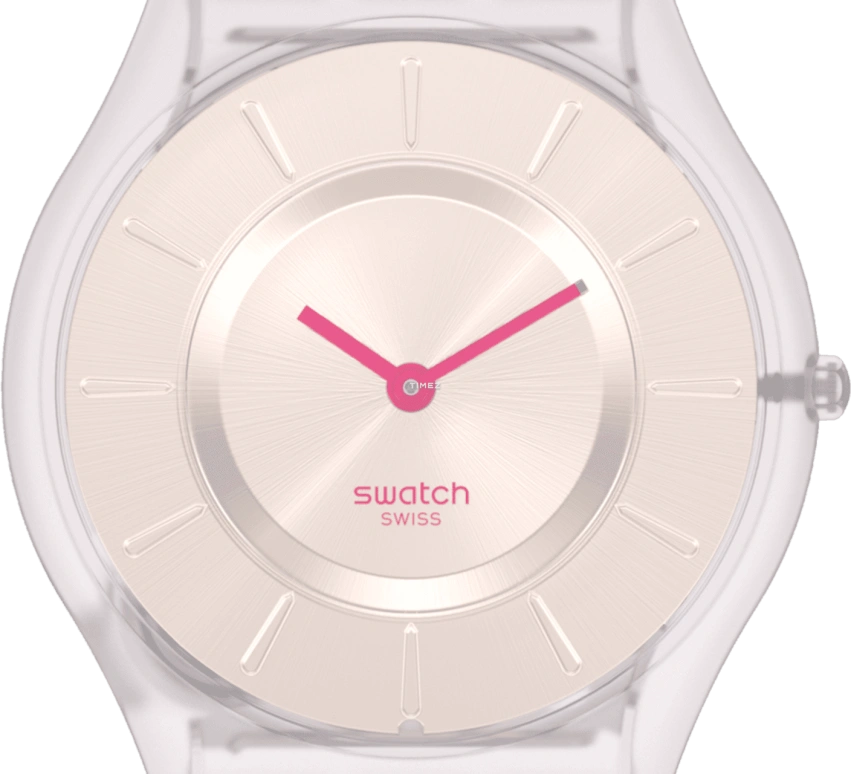 Swatch,Other 34mm,34mm,Bio-sourced,Purple,Transparent,Quartz,Sapphire,Crystal Glass,Round,SS08V101,SS08V101-S14