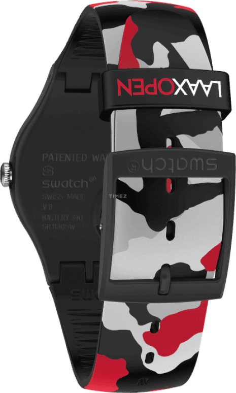 Swatch,Originals 41mm,41mm,Plastic,Black,SUOB714C