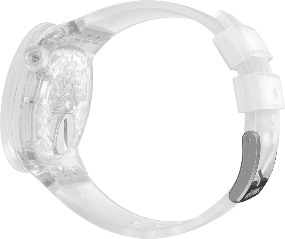 Swatch,THE BOLD 47mm,47mm,Plastic,Transparent,SO27E100