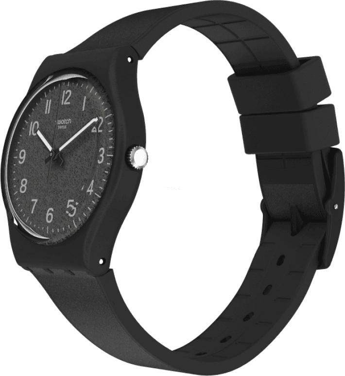 Swatch,Originals 34mm,34mm,Plastic,Black,GB326