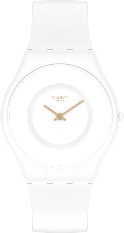 Swatch,SKIN 34mm,34mm,Ceramic,White,Quartz,SS09W100