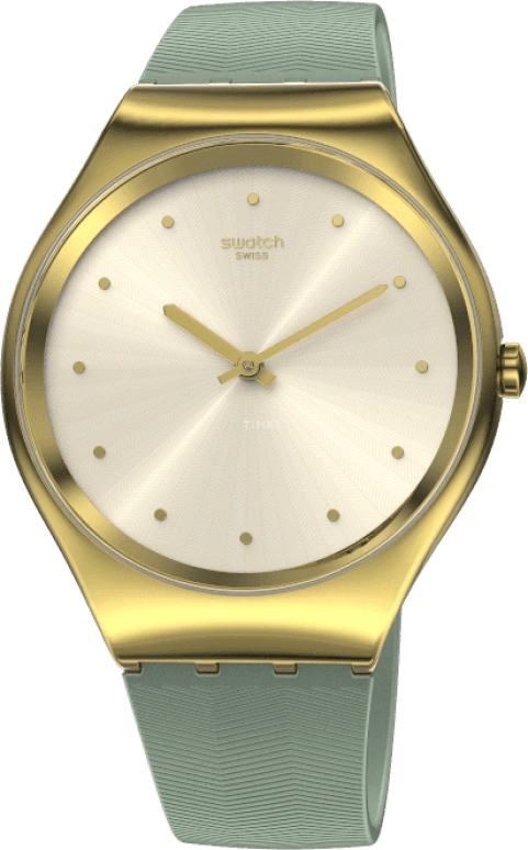 Swatch,SKIN 38mm,38mm,Gold,Closed,SYXG113