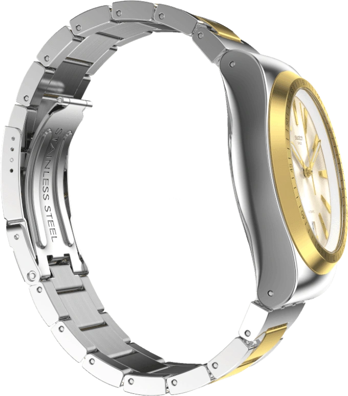 Swatch,IRONY 42mm,42mm,Gold,Open,YIS429G