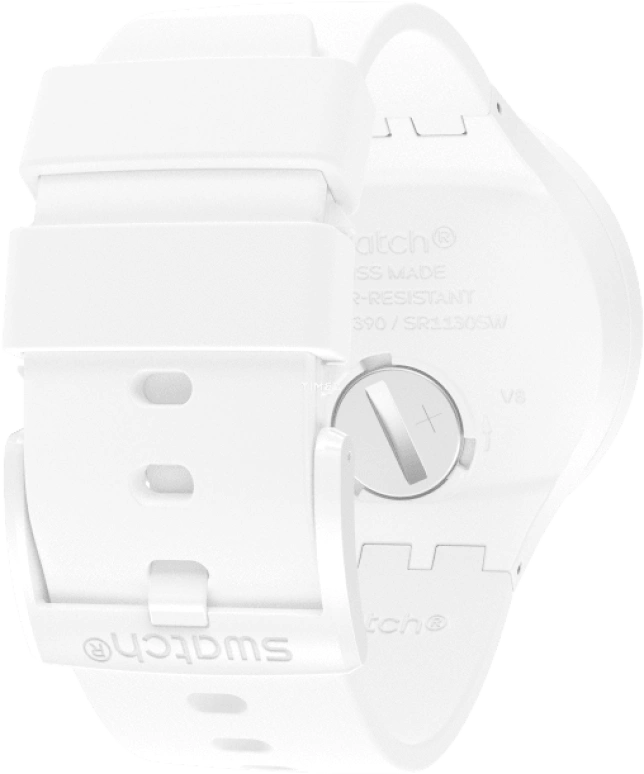 Swatch,THE BOLD 47mm,47mm,Plastic,White,SO27Z106
