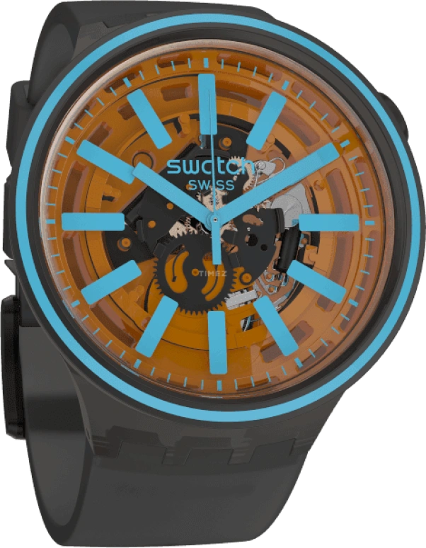 Swatch,THE BOLD 47mm,47mm,Plastic,Coffee,Brown,SO27B112
