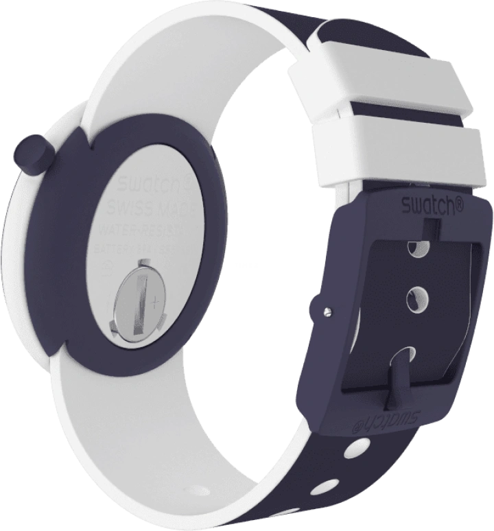 Swatch,Originals 45mm,45mm,Plastic,White,PNW107