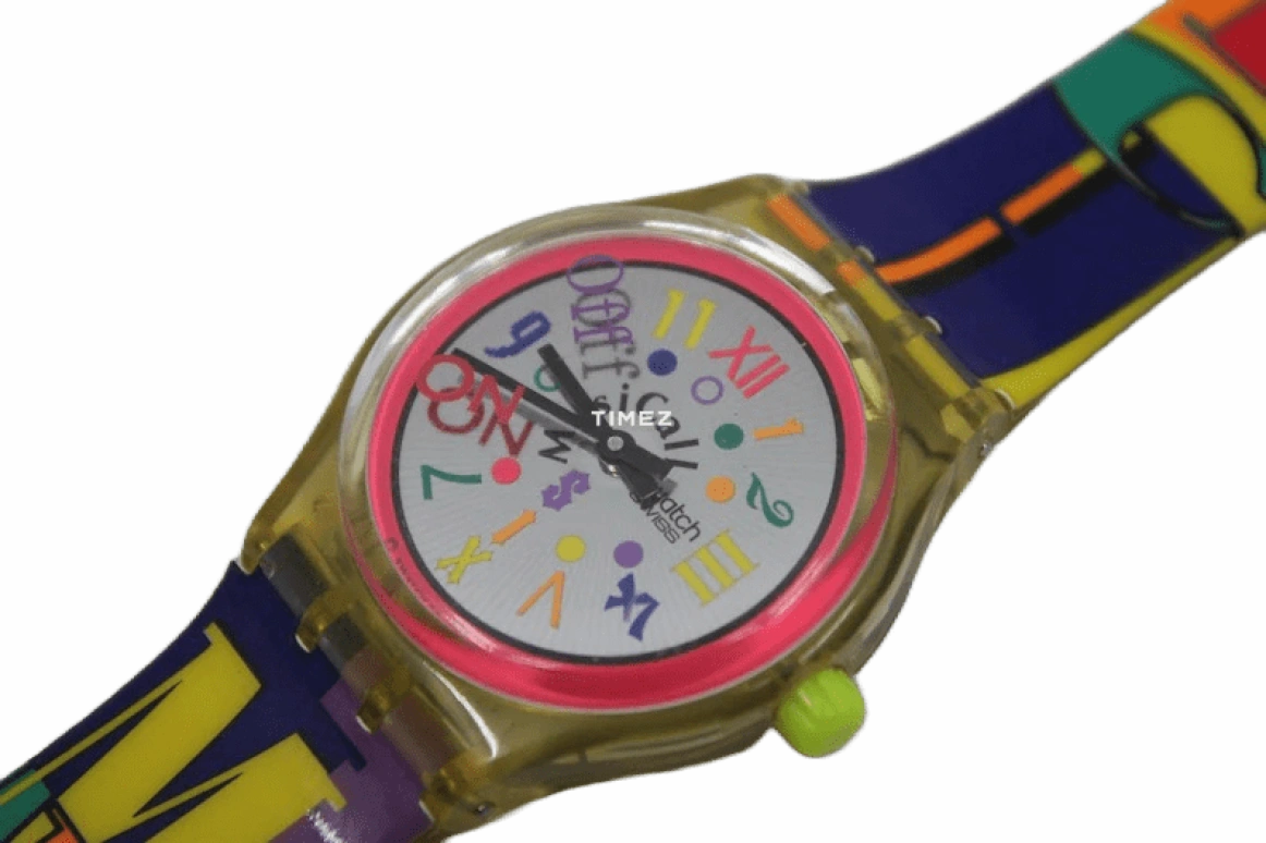 Swatch,Other 33mm,33mm,Plastic,Silver,Quartz,Sapphire,Tonneau,SLK104