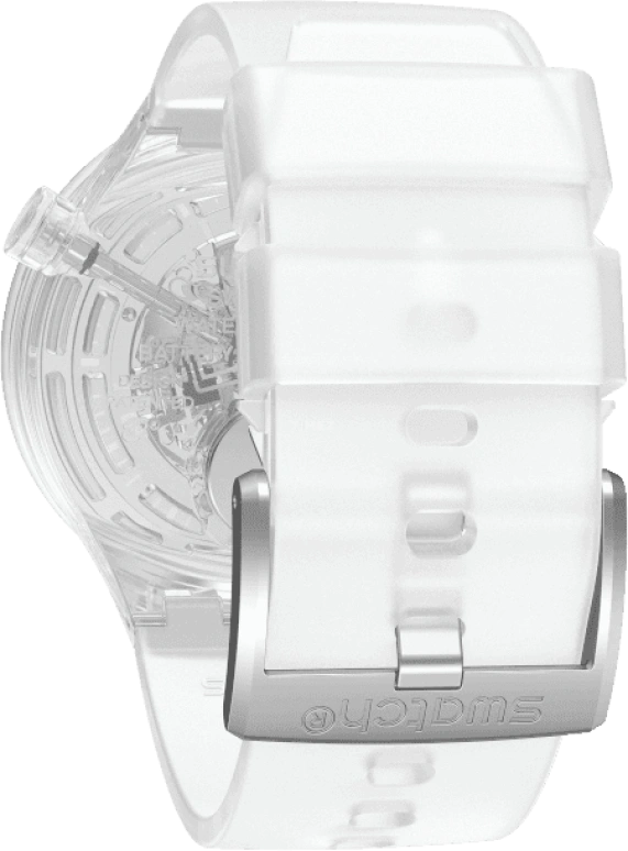 Swatch,THE BOLD 47mm,47mm,Plastic,Transparent,SO27E100