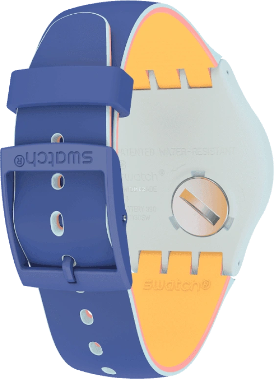 Swatch,Originals 41mm,41mm,Plastic,Blue,SUOS403