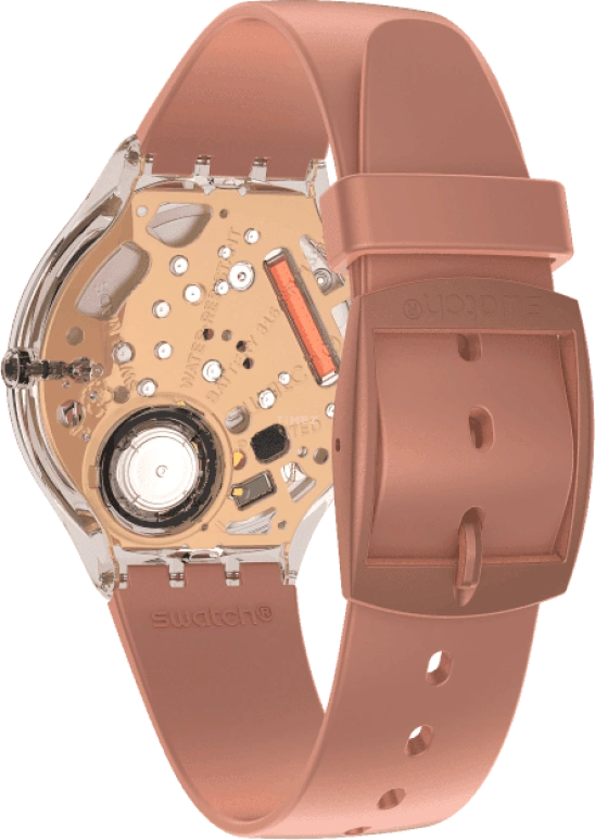 Swatch,SKIN 36.80mm,36.80mm,Plastic,Pink,SVOK108