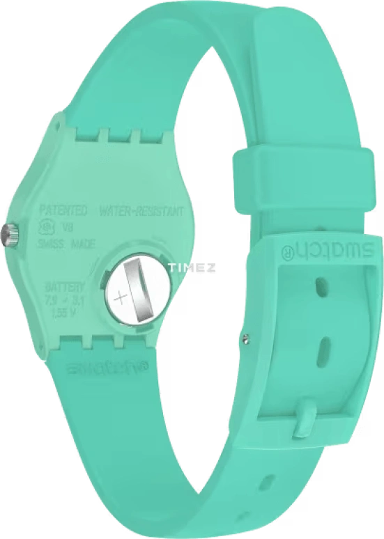 Swatch,Originals 25mm,25mm,Plastic,Green,Quartz,Tonneau,LL115C