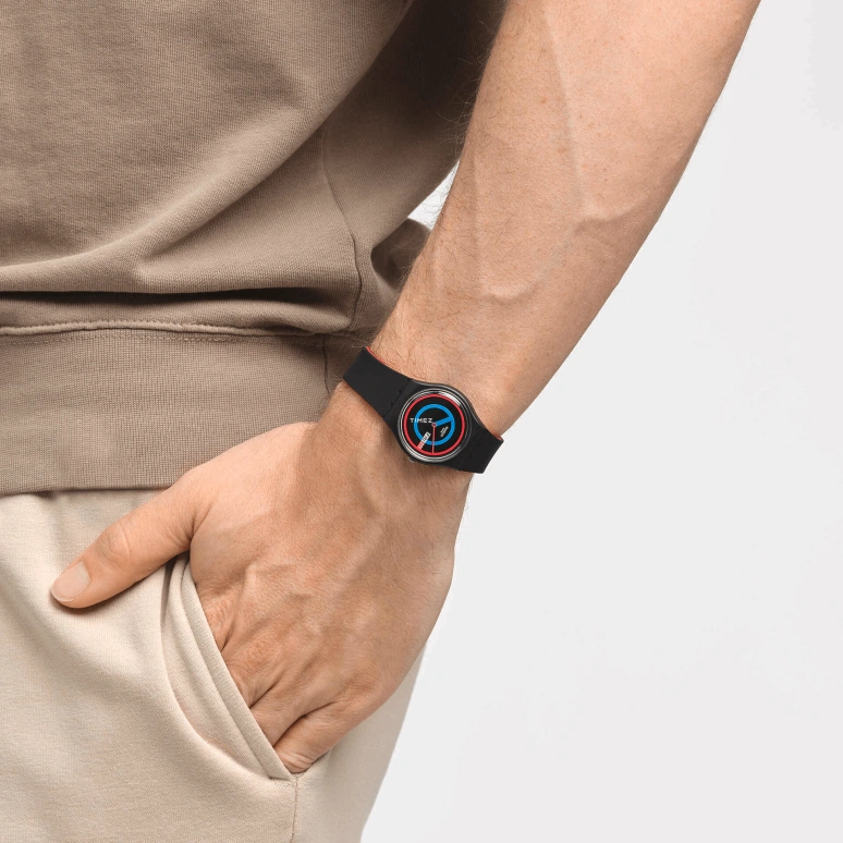 Swatch,Originals 34mm,34mm,Bio-sourced,Black,Quartz,Date,Day,SO28B706