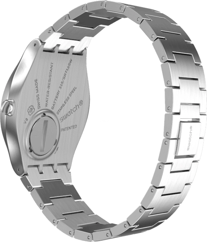 Swatch,SKIN ,Stainless Steel,Blue,SS07S106G