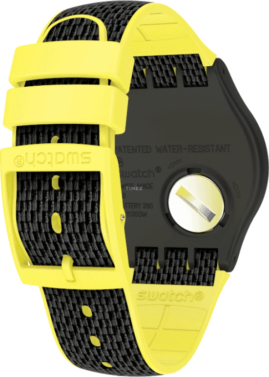 Swatch,Originals 41mm,41mm,Plastic,Black,SUOB406