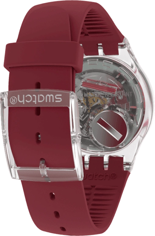 Swatch,Originals 41mm,41mm,Plastic,Pink,Sapphire,Crystal Glass,SUOK717