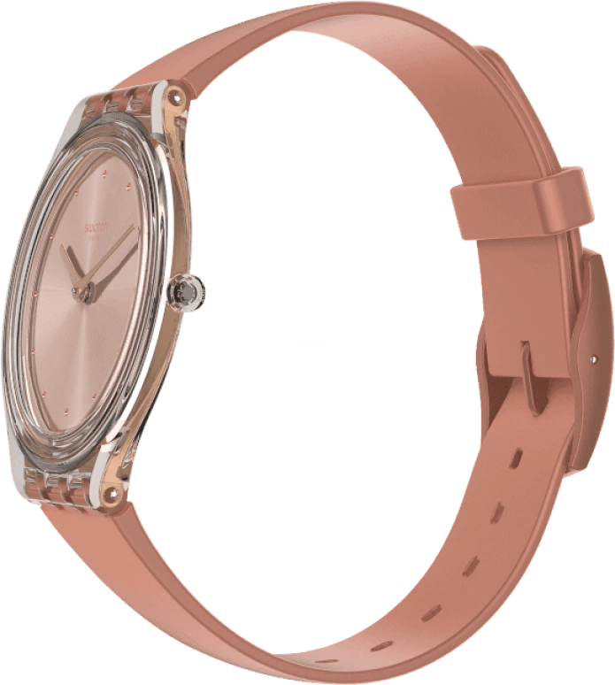 Swatch,SKIN 36.80mm,36.80mm,Plastic,Pink,SVOK108