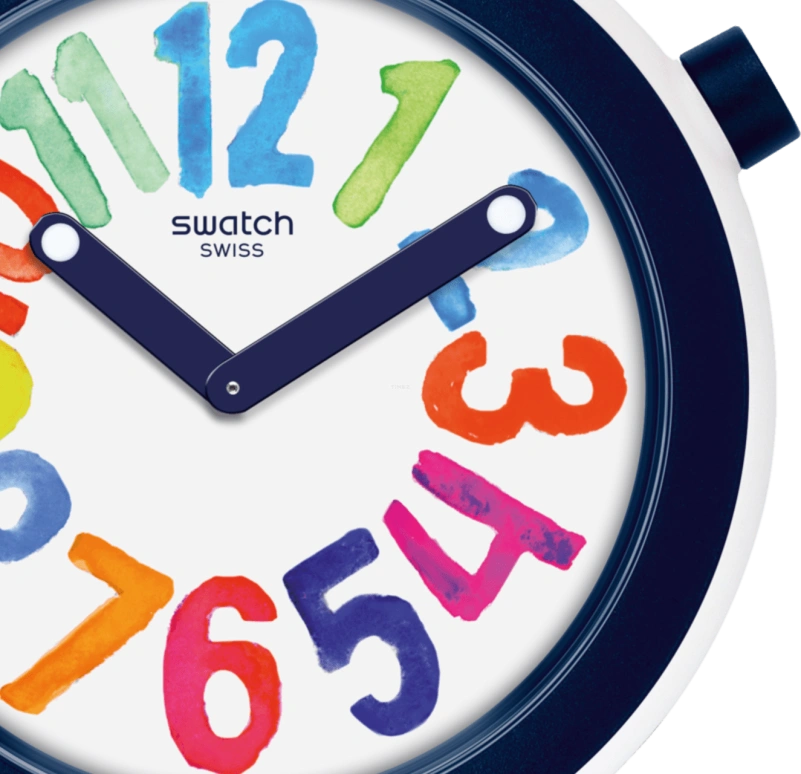 Swatch,Originals 45mm,45mm,Plastic,White,PNW107