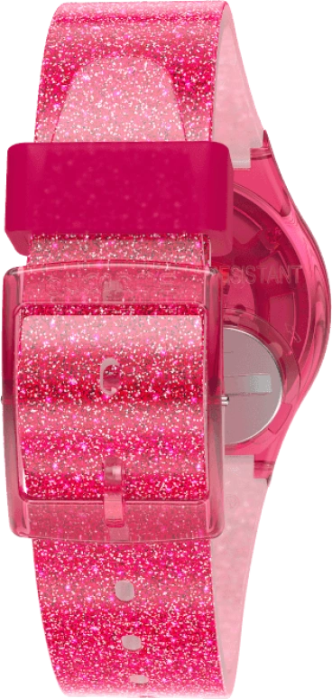 Swatch,Originals 34mm,34mm,Plastic,Pink,Sapphire,Crystal Glass,GP169