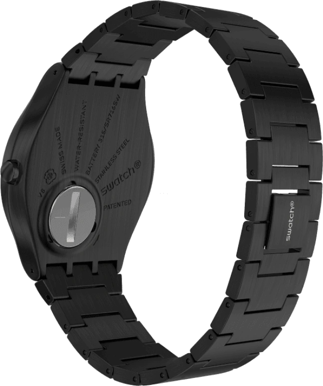 Swatch,SKIN ,Stainless Steel,Black,SS07B100G