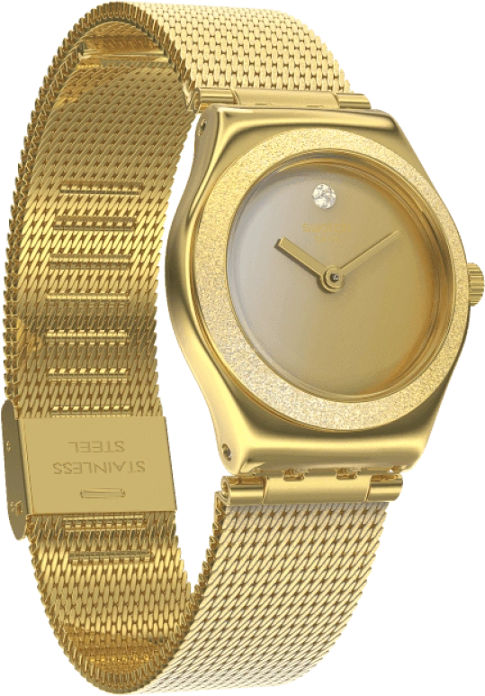 Swatch,IRONY 25x28.70mm,25x28.70mm,Gold,YSG167M