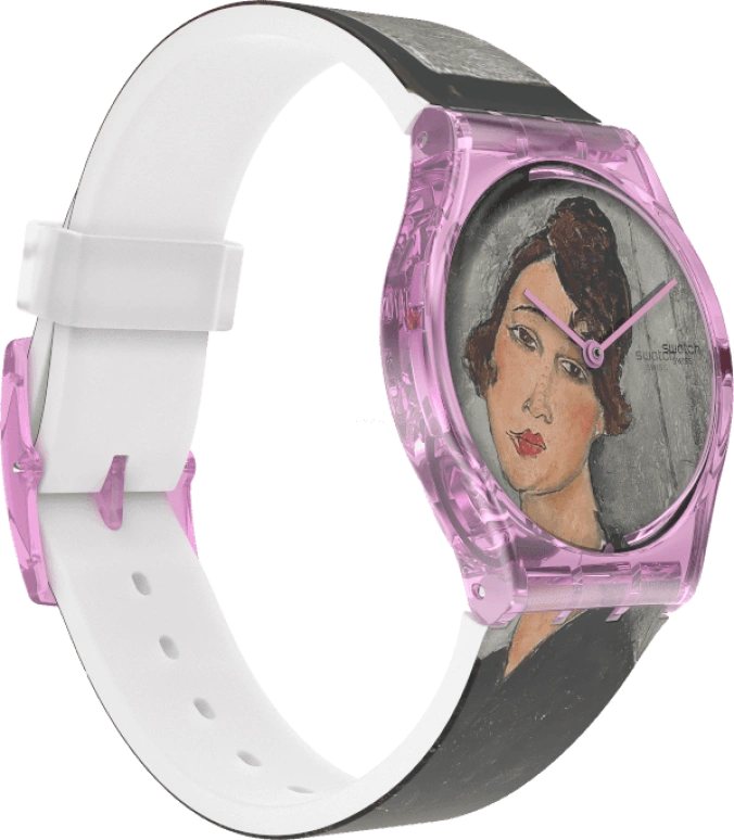 Swatch,Originals 34mm,34mm,Plastic,Multi-Color,Quartz,Sapphire,Crystal Glass,Round,GZ356