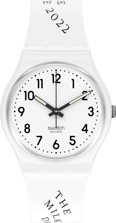 Swatch,Originals 34mm,34mm,Plastic,White,Quartz,Round,GW151R