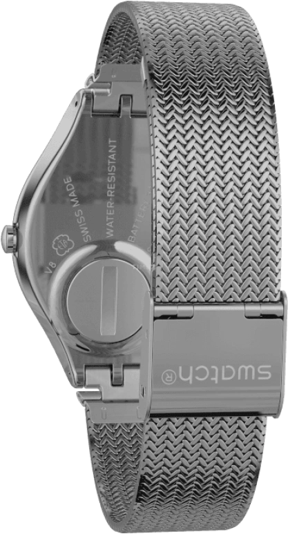 Swatch,SKIN 38mm,38mm,Stainless Steel,Pink Red,Red,SYXS117M