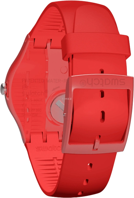 Swatch,Originals 41mm,41mm,Plastic,Red,SUOR106