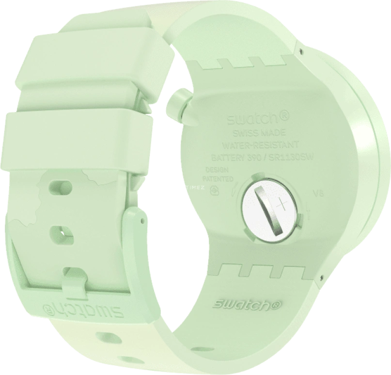 Swatch,THE BOLD 47mm,47mm,Bioceramic,Ceramic,Green,Quartz,Sapphire,Crystal Glass,Round,SB03G100