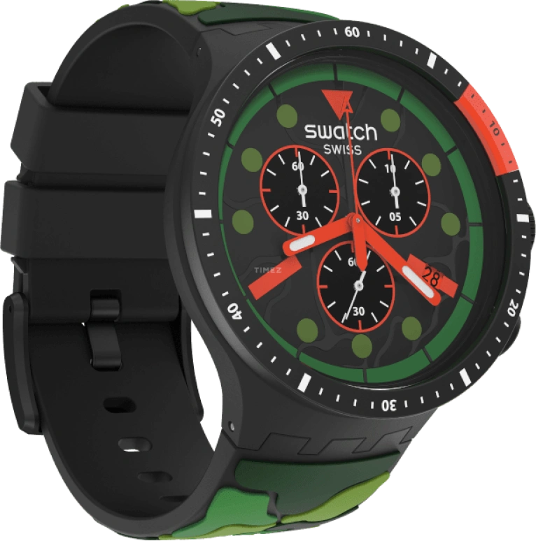 Swatch,THE BOLD 47mm,47mm,Plastic,Black,SB02B409