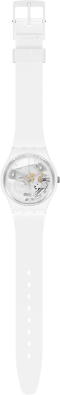 Swatch,Originals 34mm,34mm,Bioceramic,White,Quartz,Tonneau,SO31W102