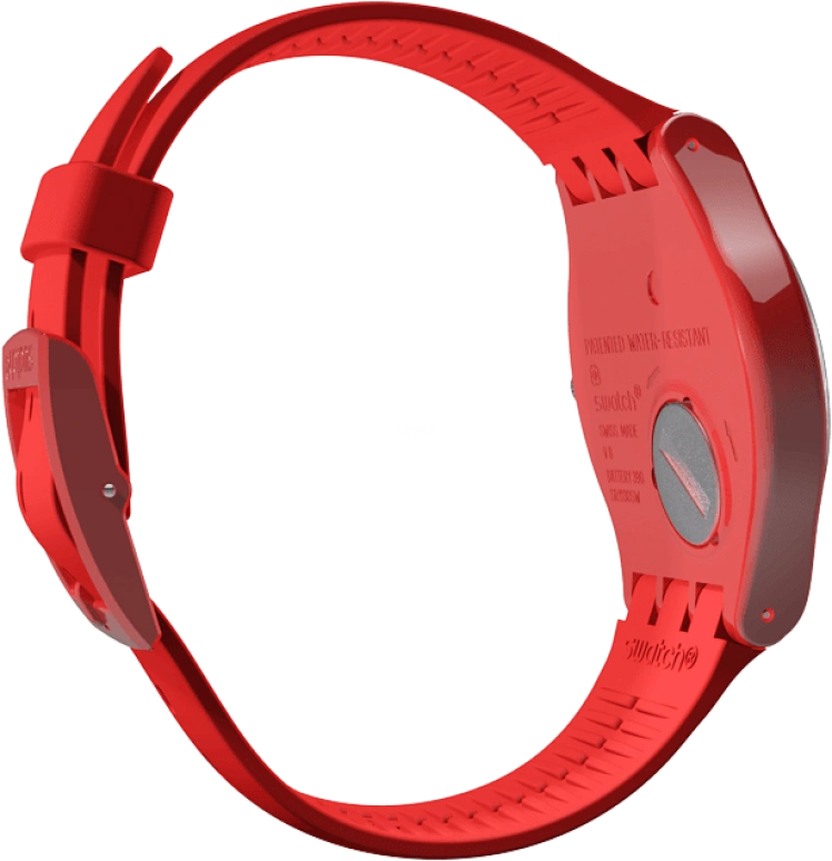 Swatch,Originals 41mm,41mm,Plastic,Red,SUOR106