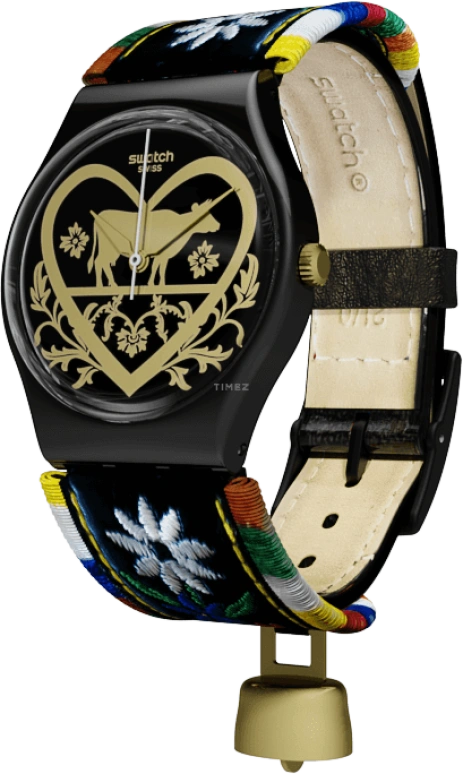 Swatch,Originals 34mm,34mm,Plastic,Black,GB285