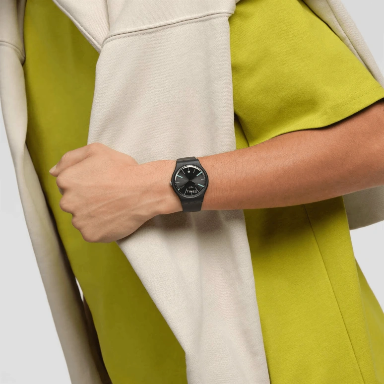 Swatch,Other 41mm,41mm,Bio-sourced,Black,Quartz,Day,SO29B404