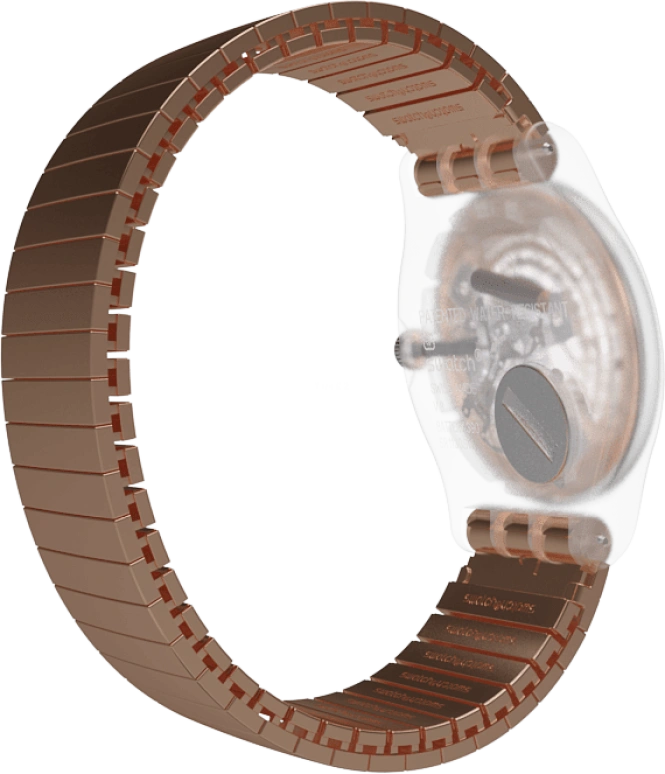 Swatch,Originals 41mm,41mm,Plastic,Gold,SUOK707