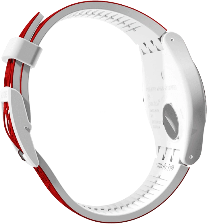 Swatch,Originals 41mm,41mm,Plastic,White,Closed,SUOZ259C