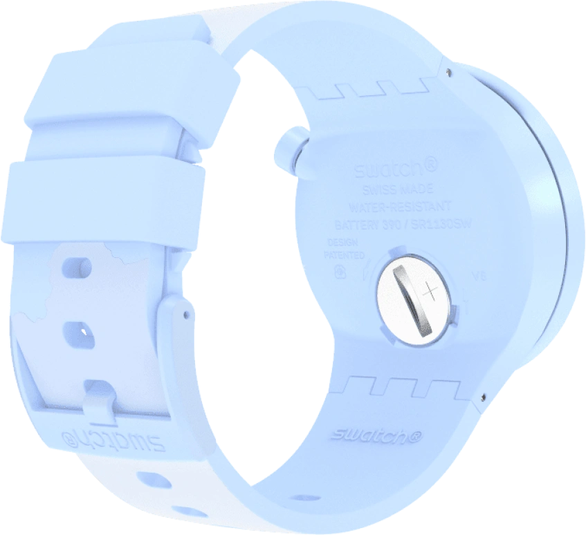 Swatch,THE BOLD 47mm,47mm,Bioceramic,Ceramic,Blue,Sapphire,Crystal Glass,SB03N102