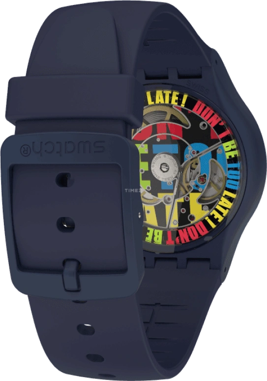 Swatch,Originals 42mm,42mm,Bioceramic,Blue,Quartz,Sapphire,Crystal Glass,Round,SO30N400