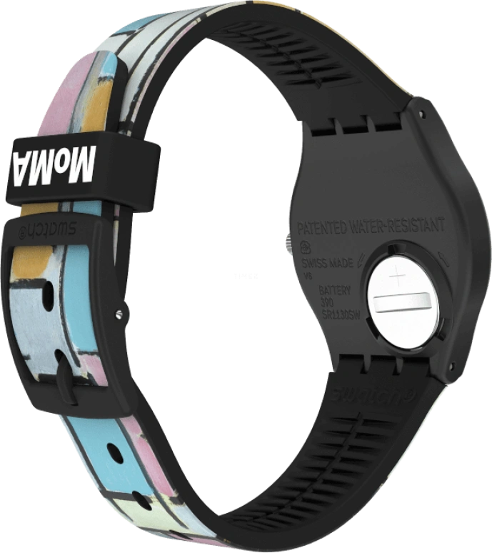 Swatch,Originals 34mm,34mm,Plastic,Pink,Closed,GZ350