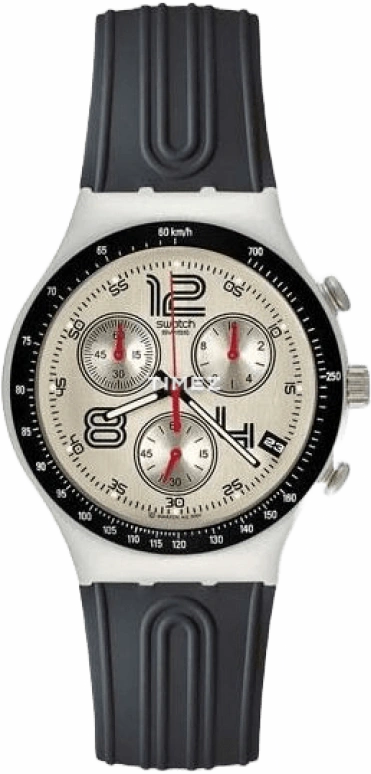Swatch,Other ,Aluminium,White,Quartz,Chronograph,Day,YCS4034