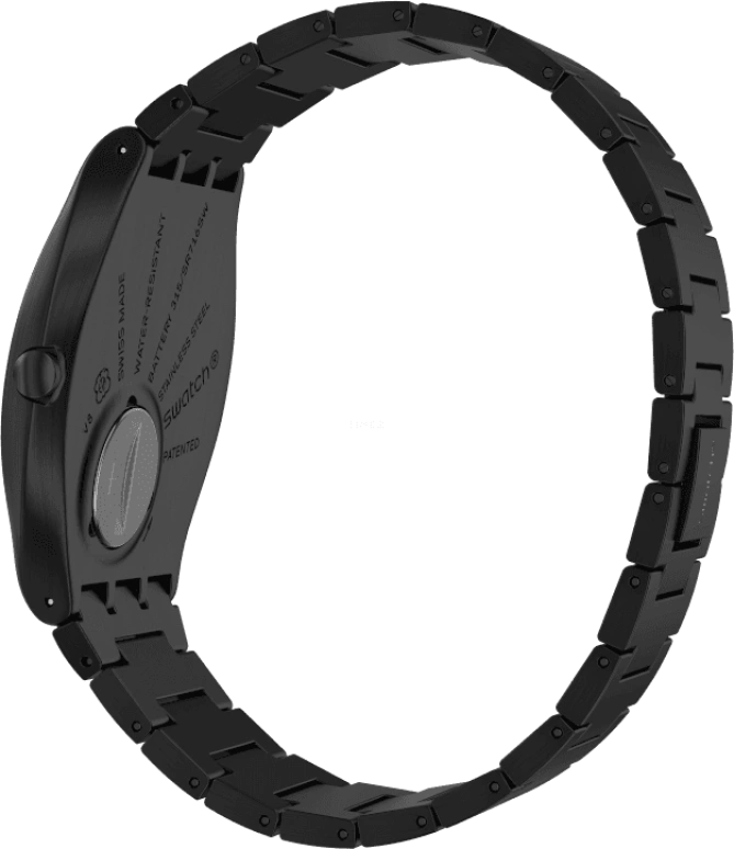 Swatch,SKIN ,Stainless Steel,Black,SS07B100G