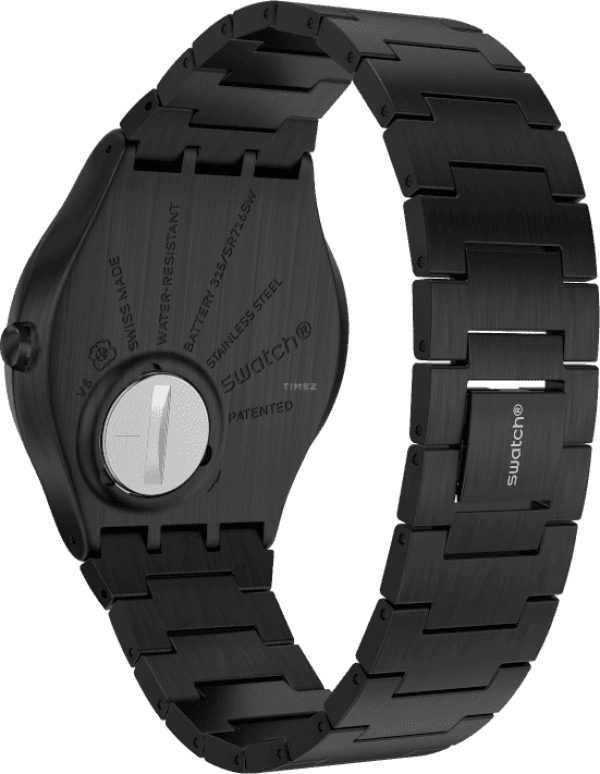 Swatch,SKIN ,Stainless Steel,Black,SS07B100G
