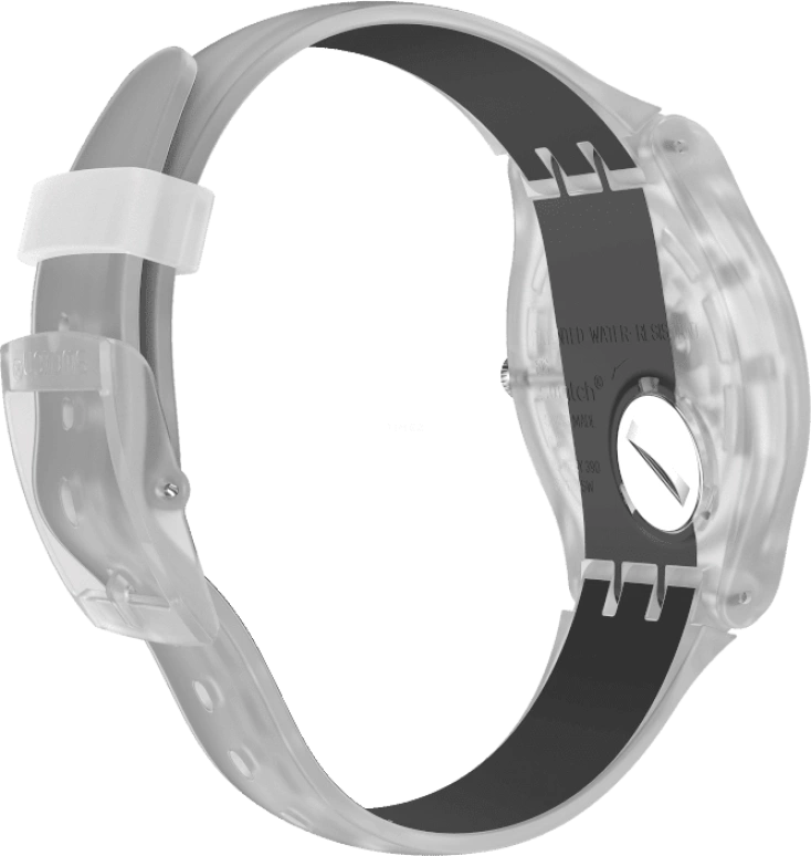 Swatch,Originals 41mm,41mm,Plastic,Skeleton,Quartz,Round,Transparent,SUOK157