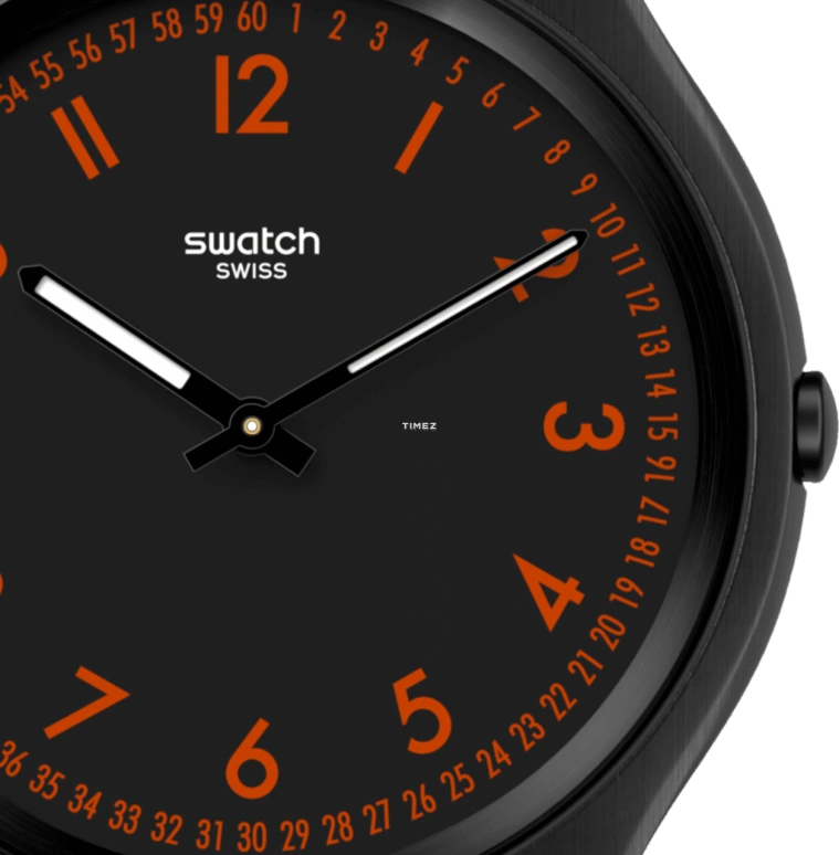 Swatch,Other 42mm,42mm,Stainless Steel,Black,Quartz,Sapphire,Crystal Glass,Round,SS07B106