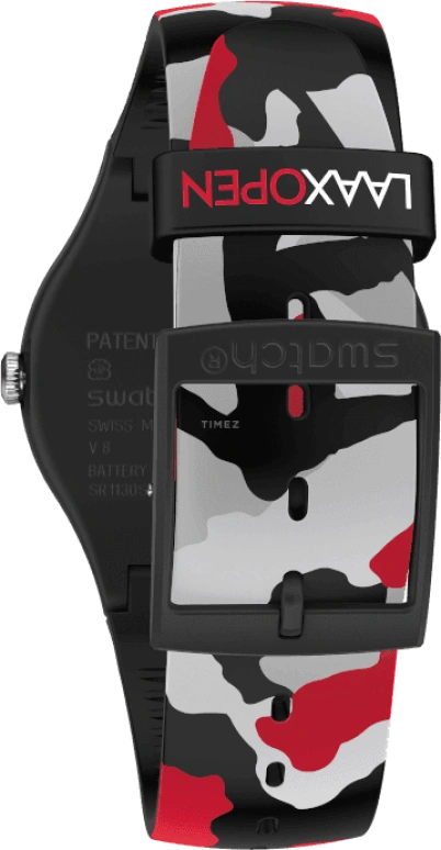 Swatch,Originals 41mm,41mm,Plastic,Black,SUOB714C