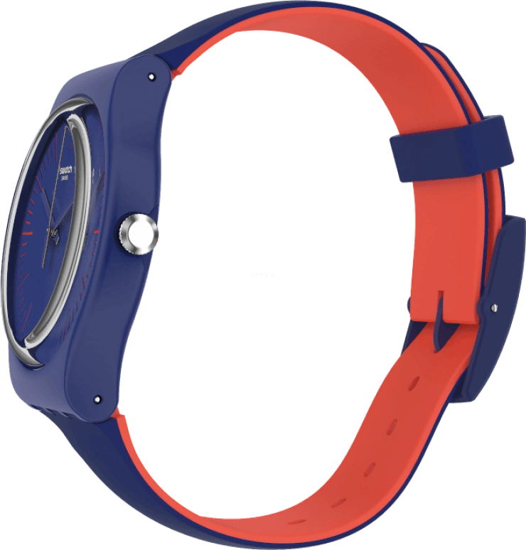 Swatch,Originals 41mm,41mm,Plastic,Blue,Sapphire,Crystal Glass,SUON146