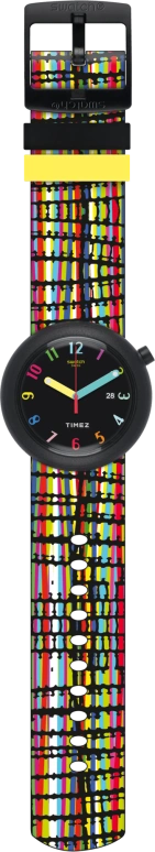Swatch,Originals 45mm,45mm,Plastic,Black,Quartz,Day,Round,PNB400