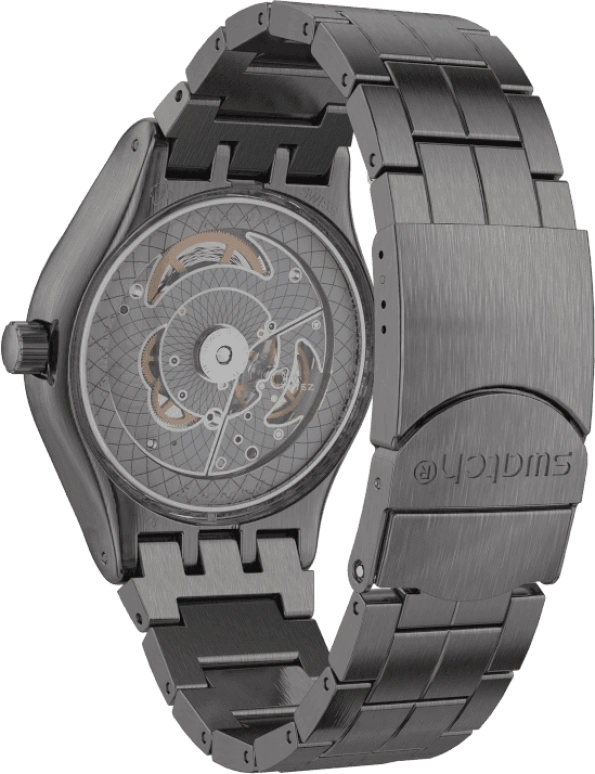 Swatch,IRONY 42mm,42mm,Stainless Steel,Open,YIM400G
